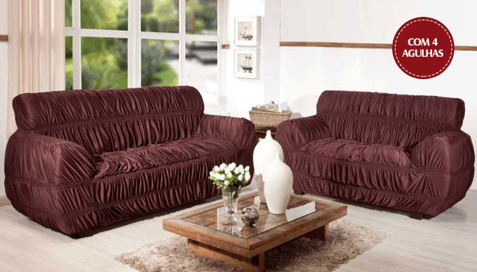 21 Elásticos capa para sofa em malha - WMenegatti